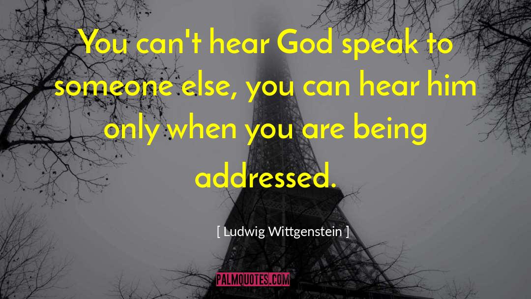 God Speak quotes by Ludwig Wittgenstein