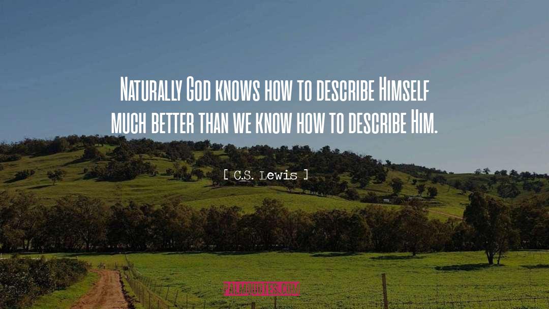 God Speaking quotes by C.S. Lewis