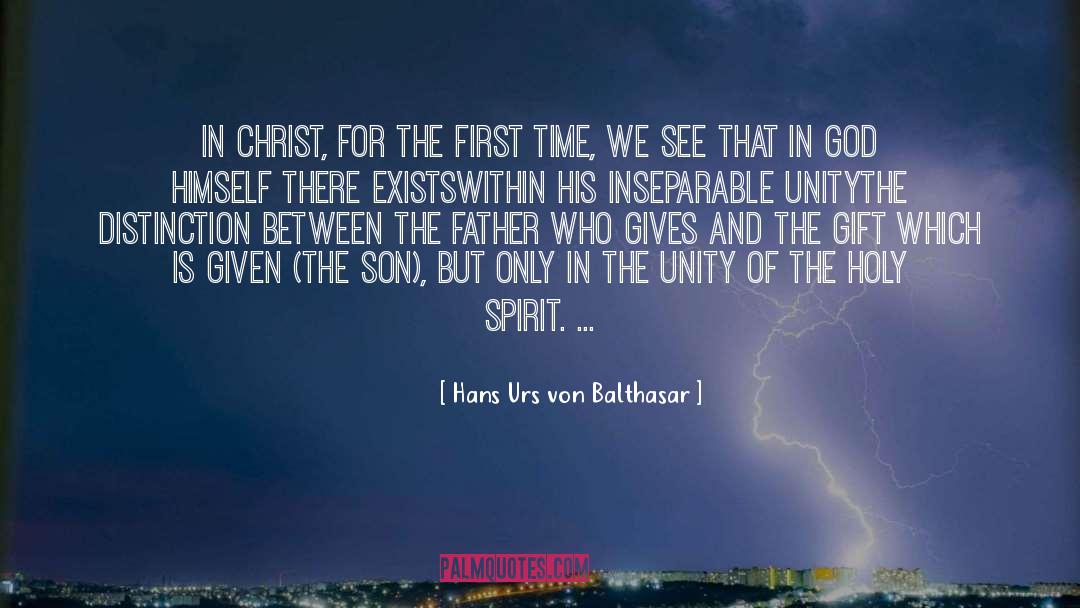 God Spirit quotes by Hans Urs Von Balthasar