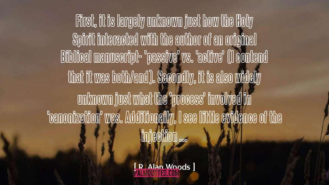 God The Holy Spirit quotes by R. Alan Woods