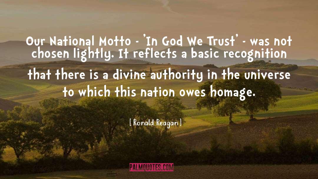 God We Trust quotes by Ronald Reagan