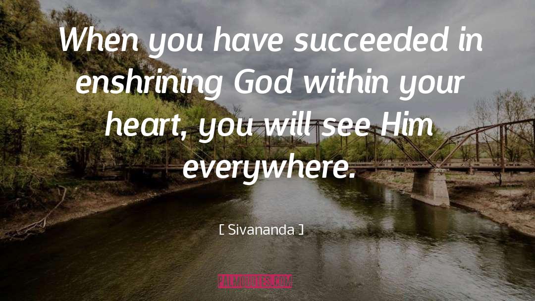 God Within quotes by Sivananda