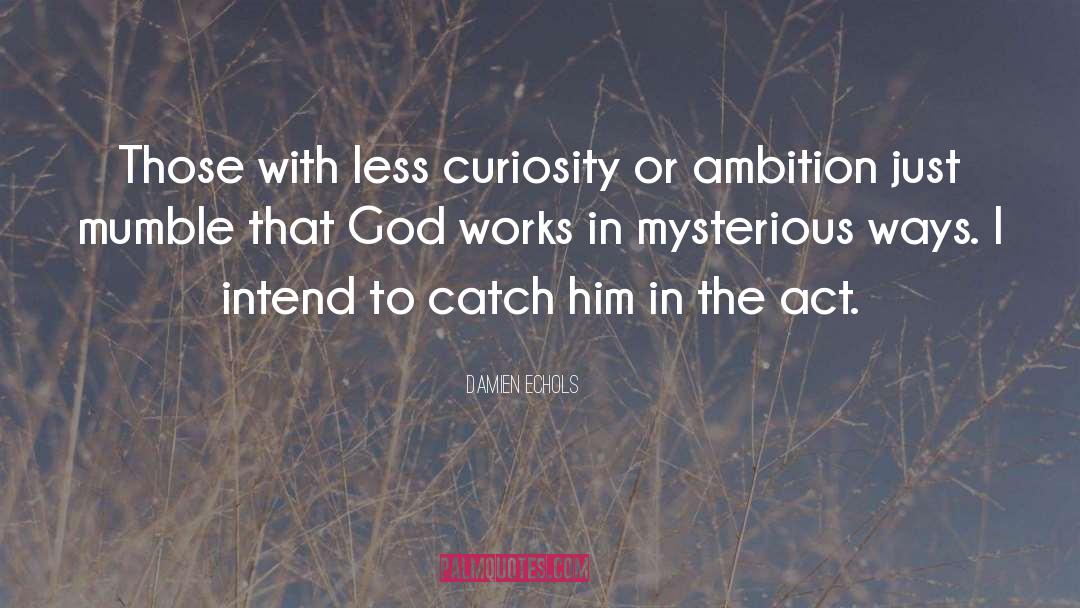 God Works In Mysterious Ways quotes by Damien Echols
