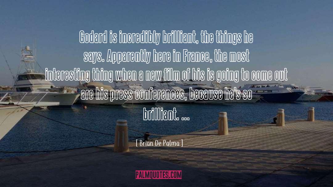 Godard quotes by Brian De Palma