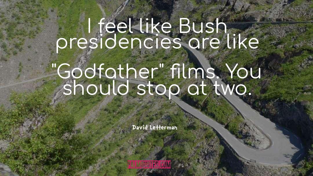 Godfather quotes by David Letterman