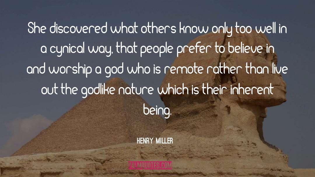 Godlike quotes by Henry Miller