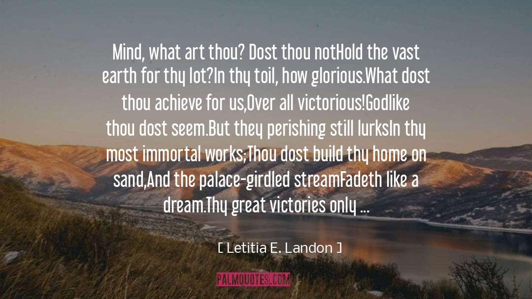 Godlike quotes by Letitia E. Landon