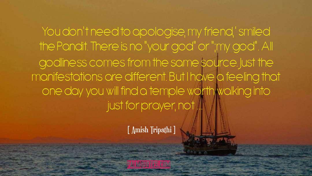 Godliness quotes by Amish Tripathi