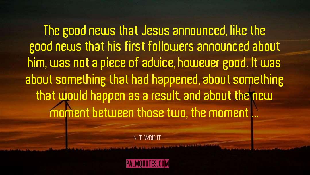 Godly Advice quotes by N. T. Wright