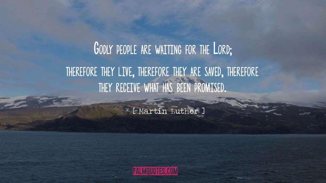 Godly People quotes by Martin Luther