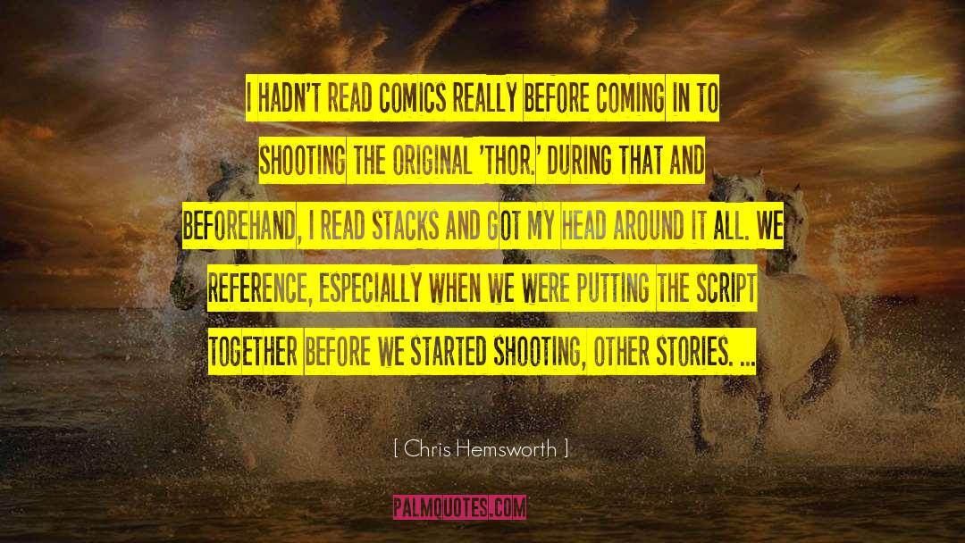 Godly Reference quotes by Chris Hemsworth