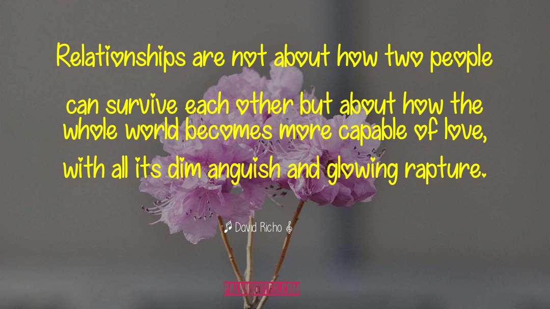 Godly Relationships quotes by David Richo
