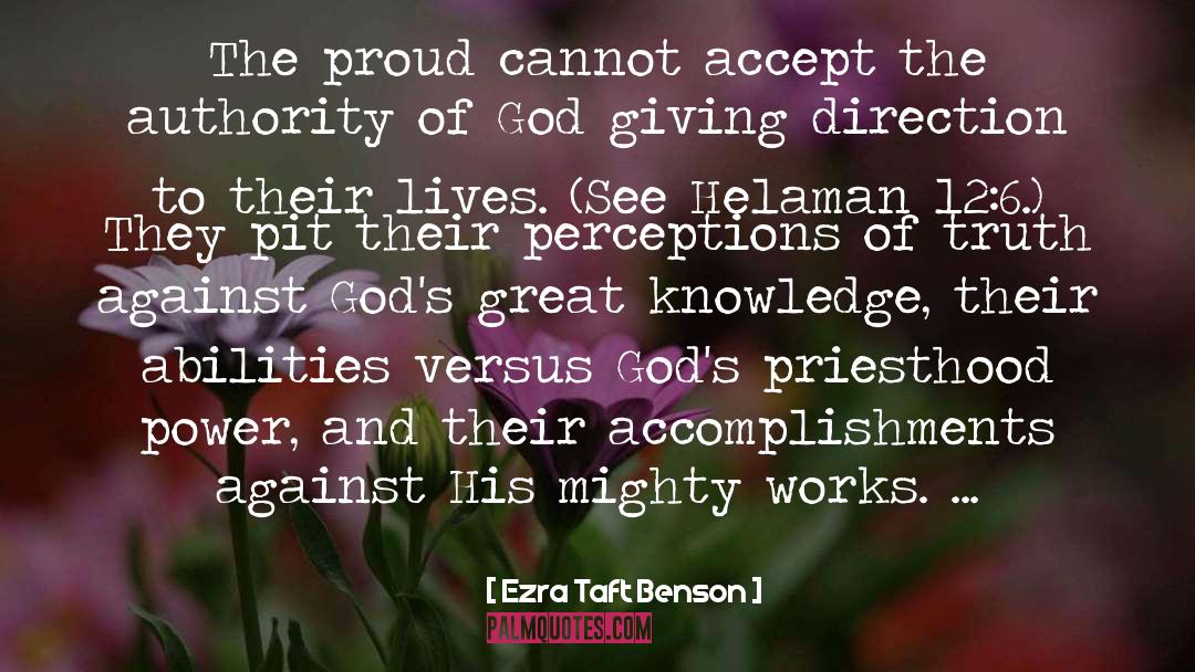 Gods Favour quotes by Ezra Taft Benson