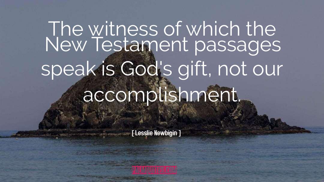 Gods Gift quotes by Lesslie Newbigin