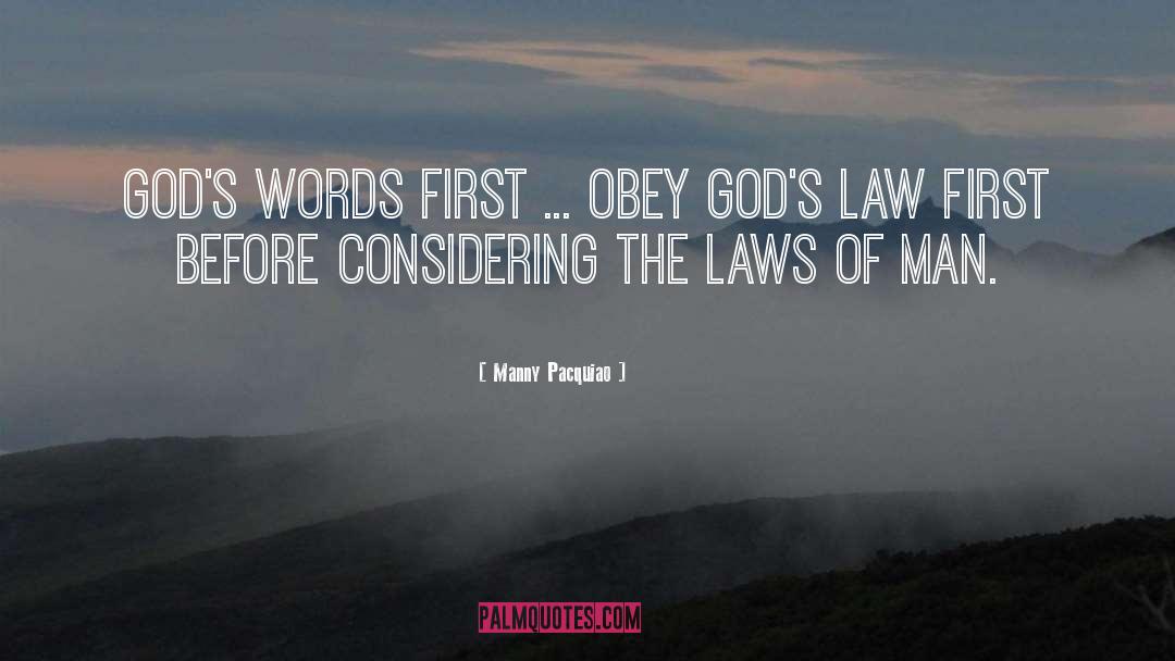 Gods Law quotes by Manny Pacquiao