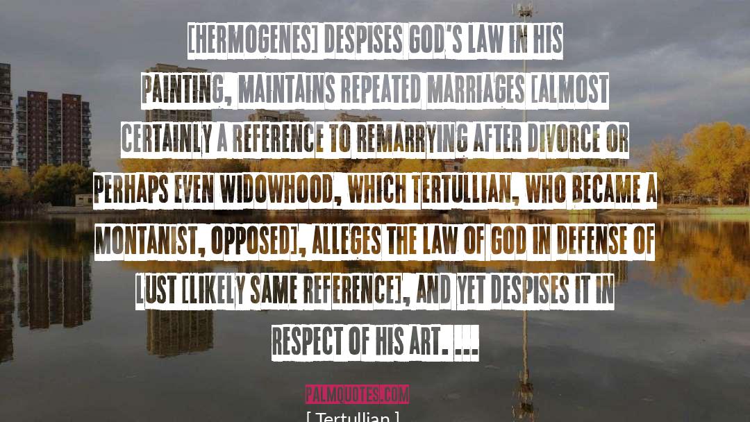 Gods Law quotes by Tertullian