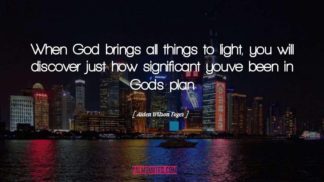 Gods Plan quotes by Aiden Wilson Tozer