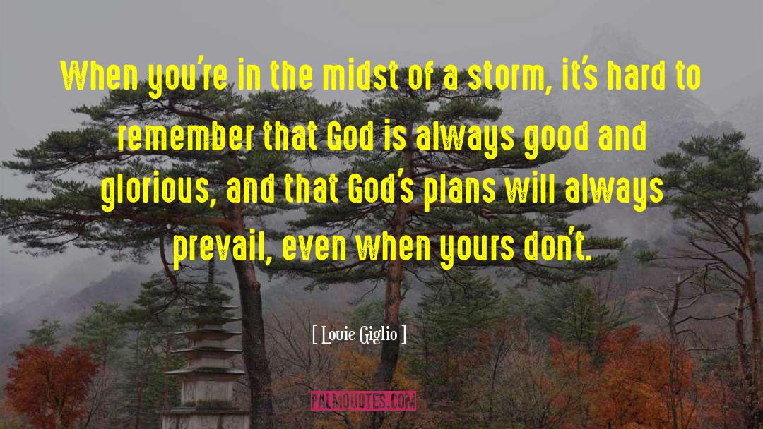 Gods Plans quotes by Louie Giglio