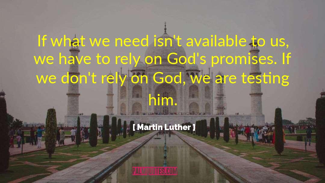 Gods Promises quotes by Martin Luther