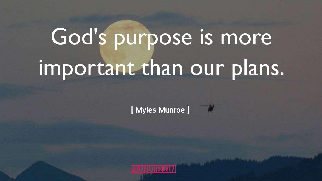 Gods Purpose quotes by Myles Munroe