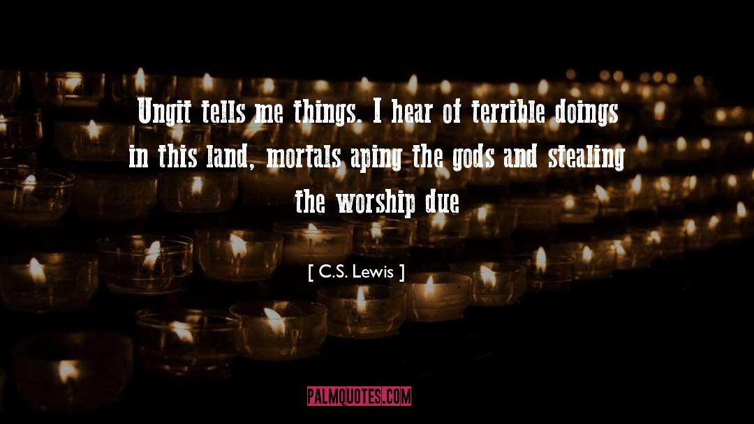 Gods quotes by C.S. Lewis