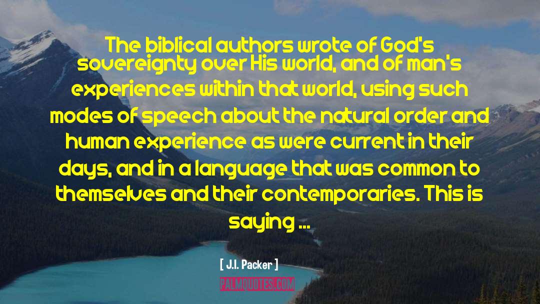 Gods Sovereignty quotes by J.I. Packer