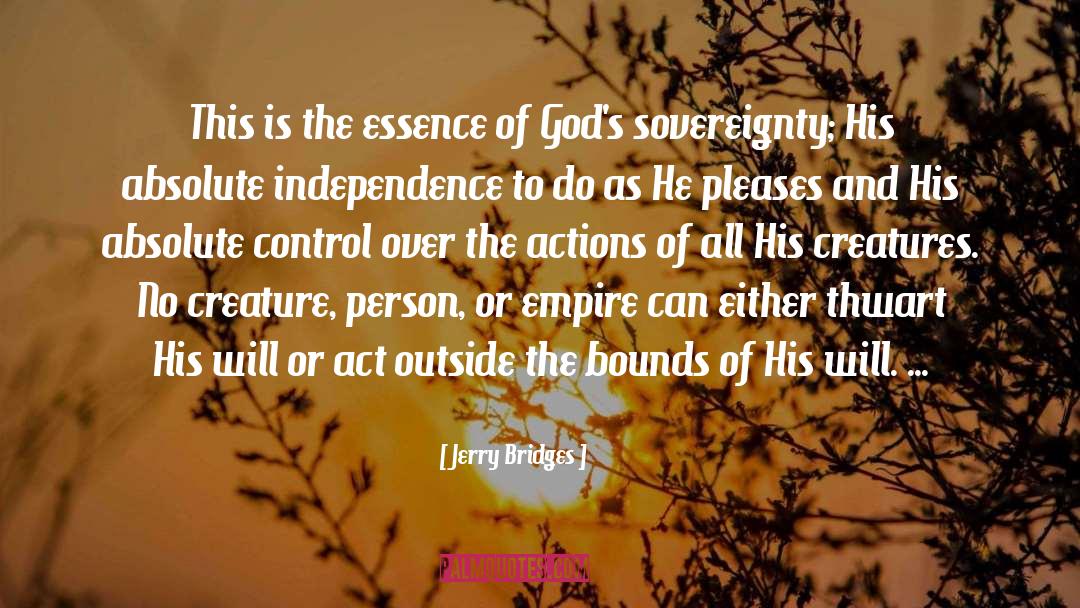 Gods Sovereignty quotes by Jerry Bridges