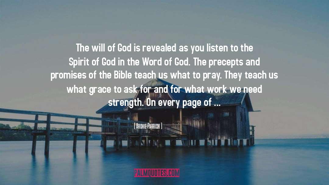 Gods Word quotes by Archie Parrish