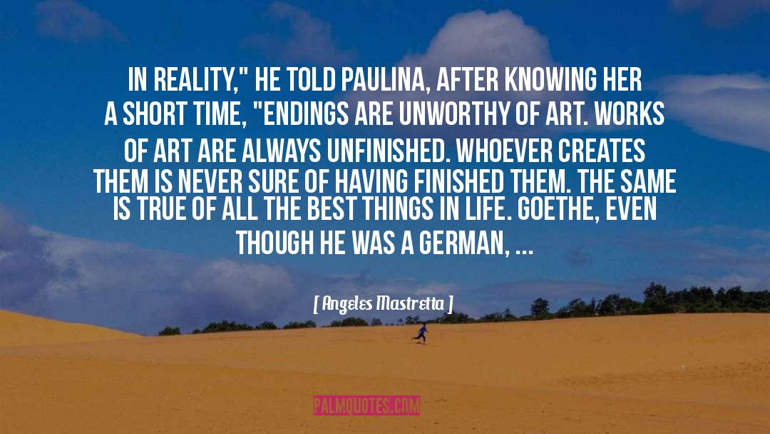 Goethe quotes by Angeles Mastretta