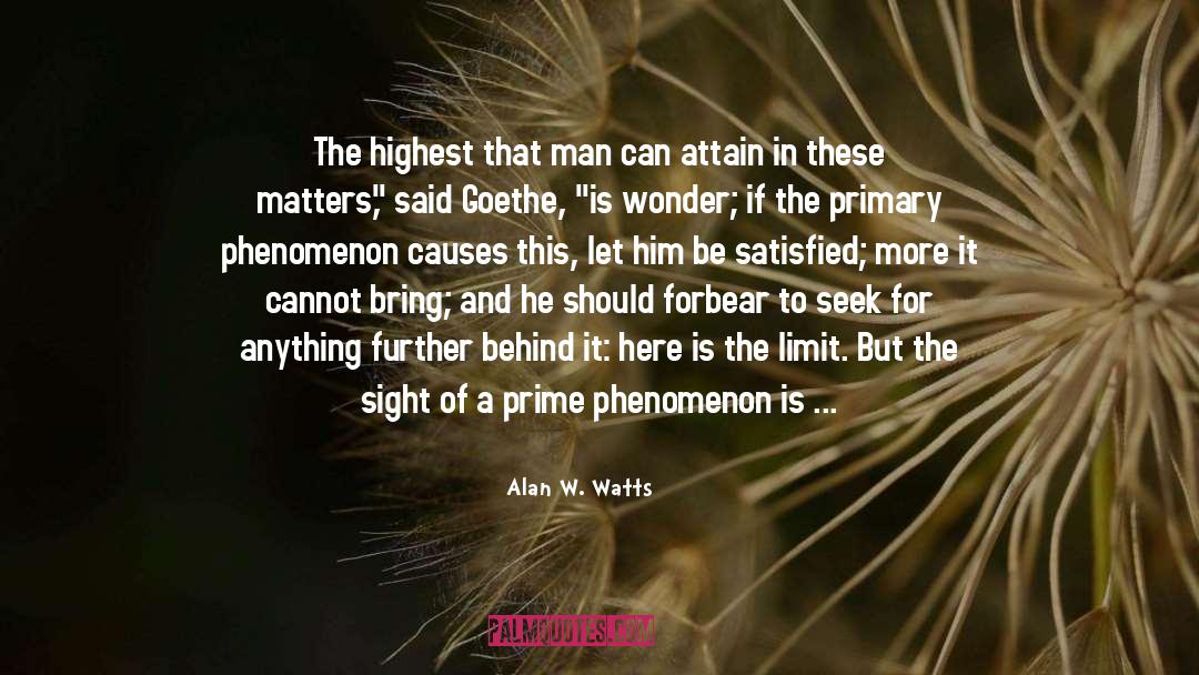 Goethe quotes by Alan W. Watts