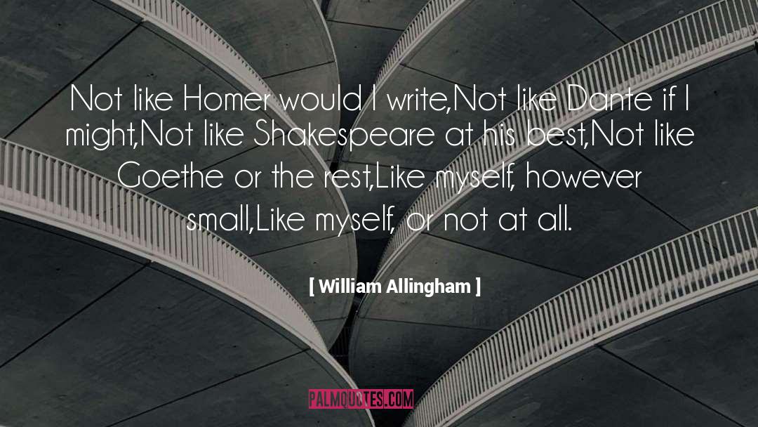 Goethe quotes by William Allingham