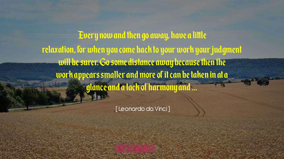 Going Away quotes by Leonardo Da Vinci