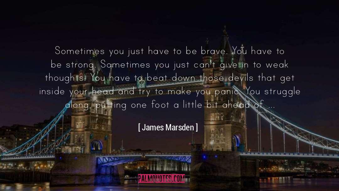 Going Backwards In Life quotes by James Marsden