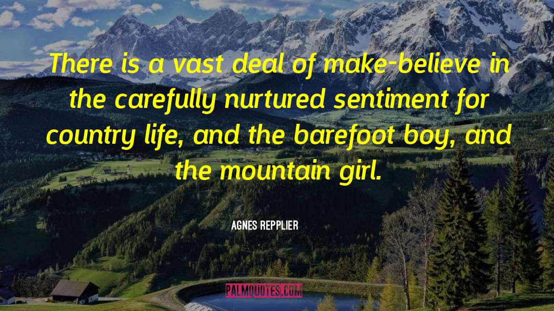 Going Barefoot quotes by Agnes Repplier
