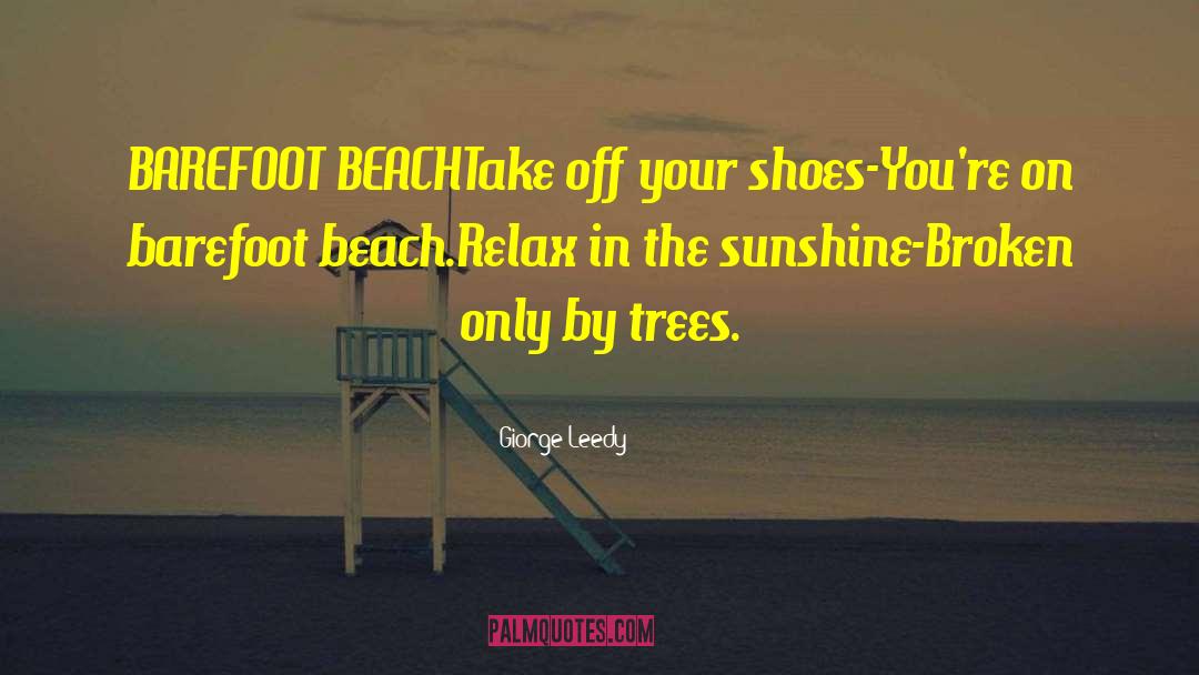 Going Barefoot quotes by Giorge Leedy