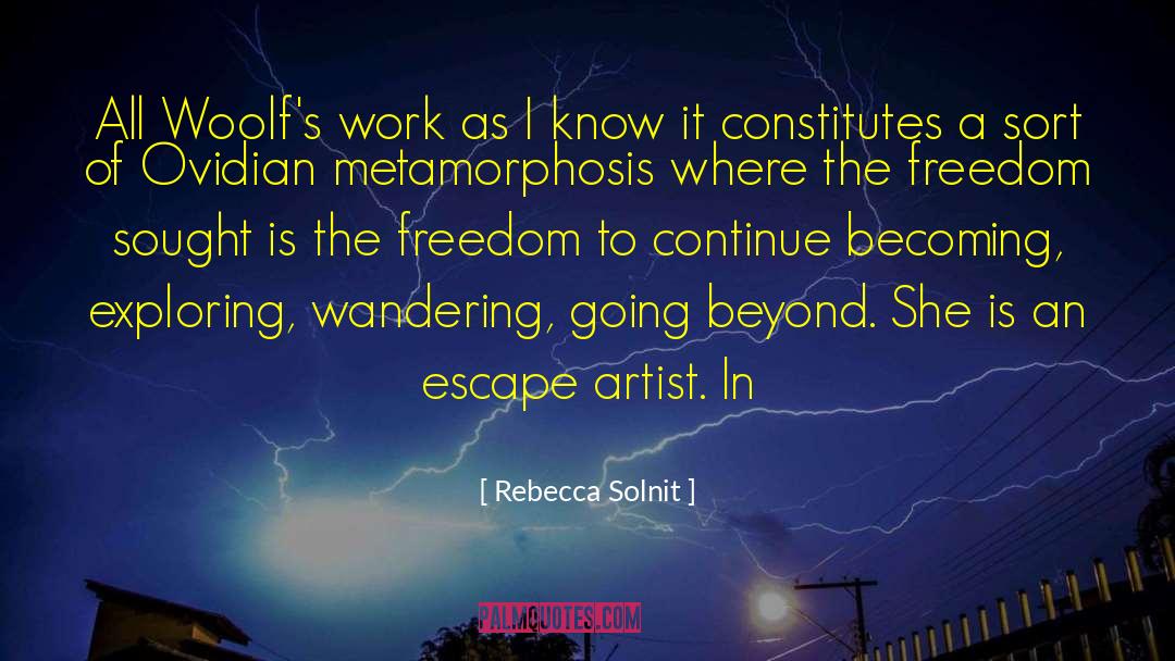 Going Beyond quotes by Rebecca Solnit