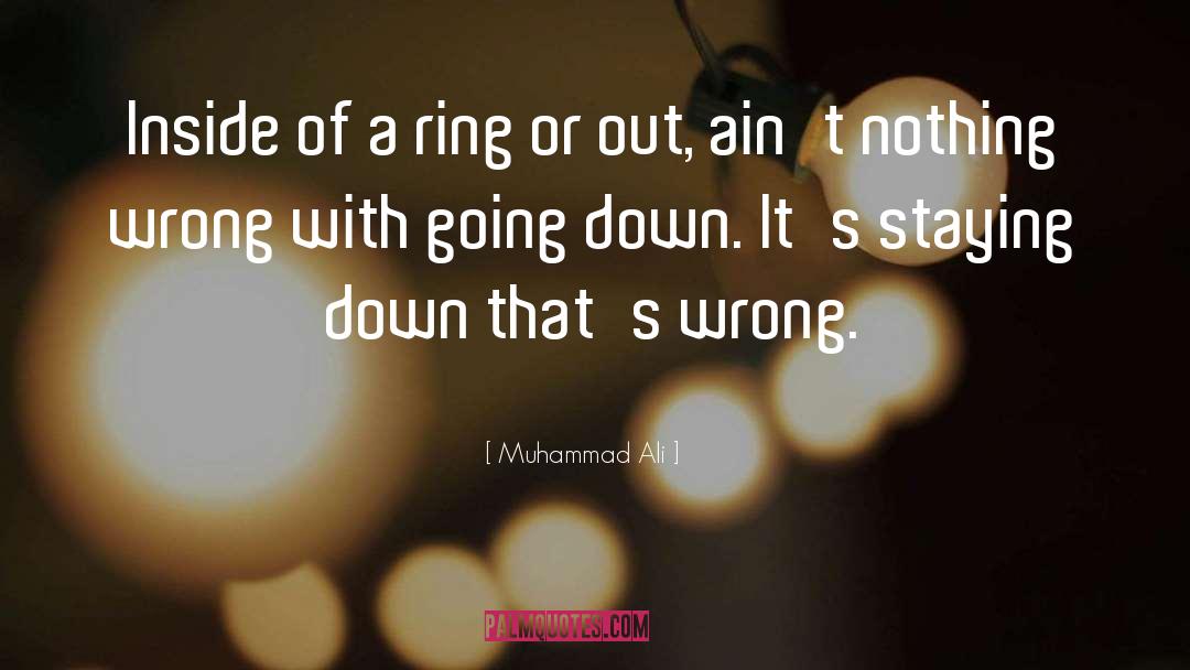 Going Down quotes by Muhammad Ali