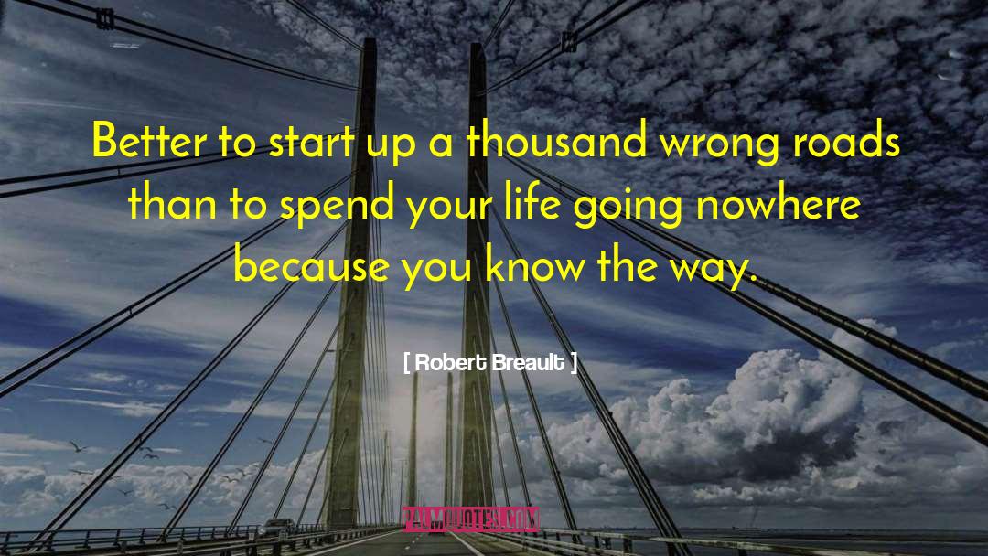 Going Nowhere quotes by Robert Breault