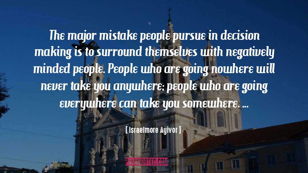 Going Nowhere quotes by Israelmore Ayivor