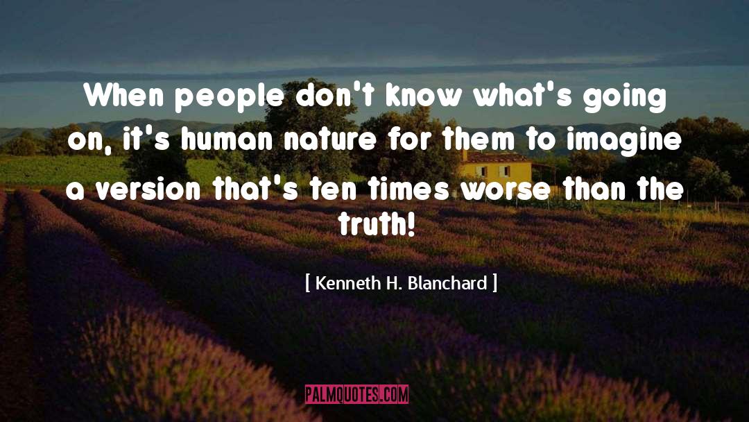 Going On quotes by Kenneth H. Blanchard