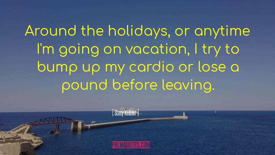 Going On Vacation quotes by Stacy Keibler