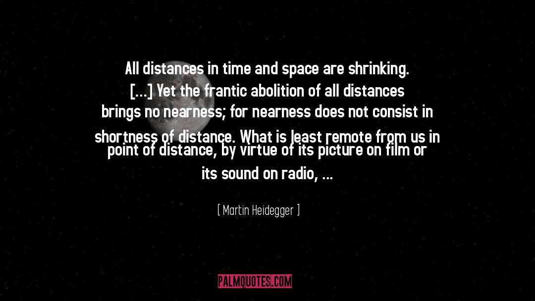 Going The Distance quotes by Martin Heidegger