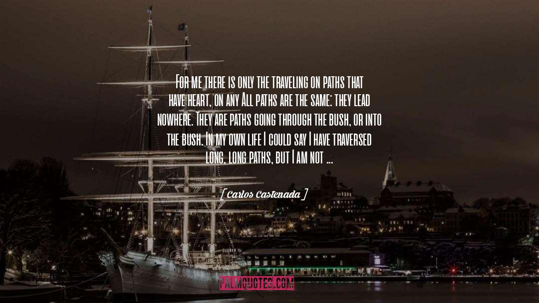 Going Through quotes by Carlos Castenada