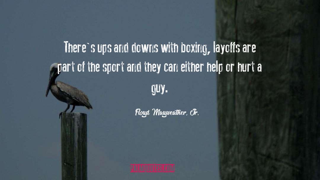 Going Through Ups And Downs quotes by Floyd Mayweather, Jr.