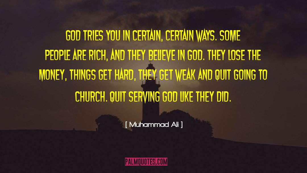 Going To Church quotes by Muhammad Ali