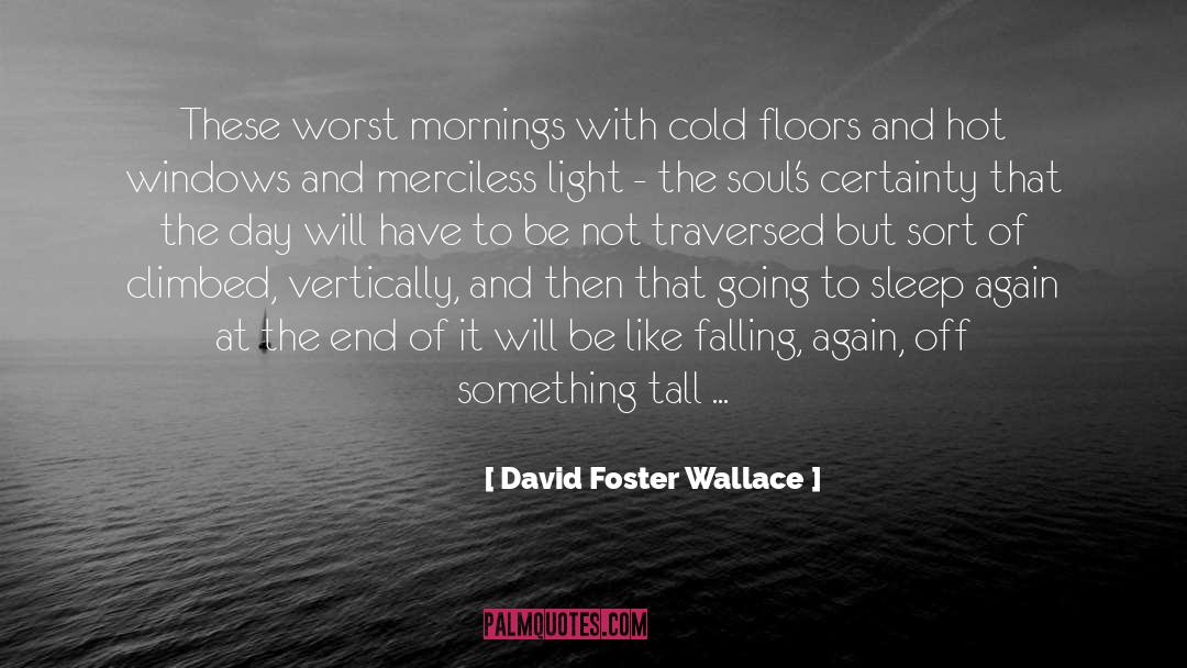 Going To Sleep quotes by David Foster Wallace