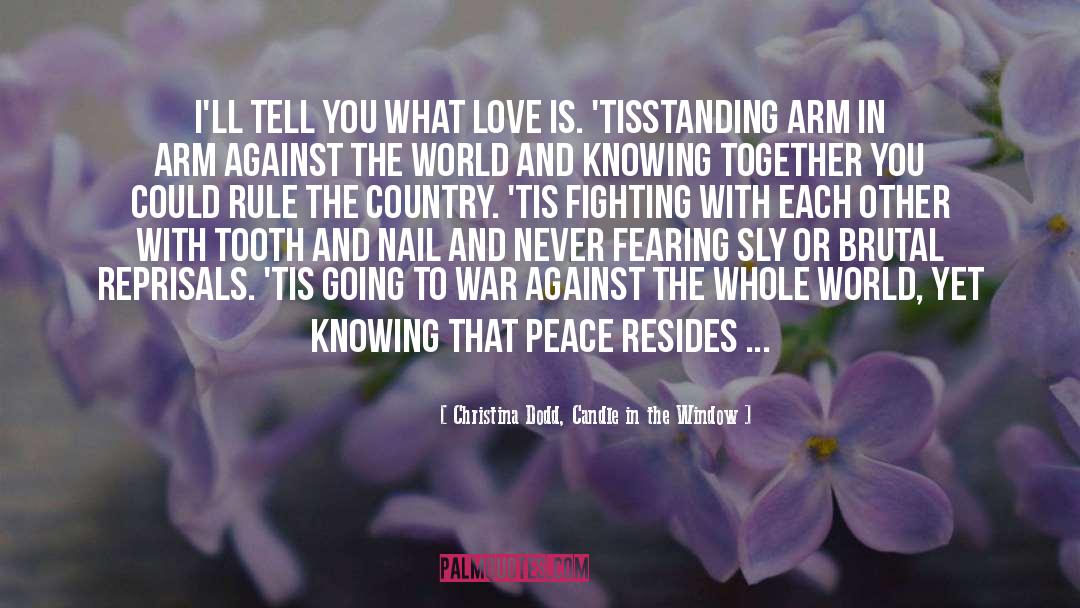 Going To War quotes by Christina Dodd, Candle In The Window