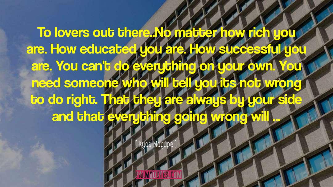 Going Wrong quotes by Kyos Magupe