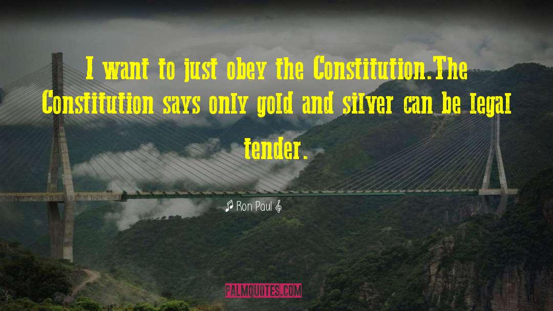 Gold And Silver quotes by Ron Paul
