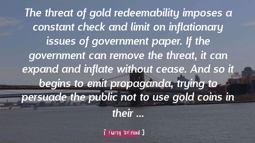 Gold Coins quotes by Murray Rothbard